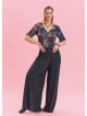 Zipper Detailed Pocket Anthracite Women's High Waist Trousers 4641